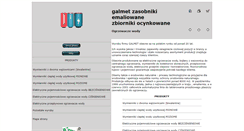 Desktop Screenshot of galmet.ekologika.com.pl