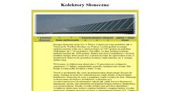 Desktop Screenshot of kolektory-sloneczne.ekologika.com.pl