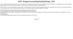 Desktop Screenshot of pompy-lfp.ekologika.com.pl